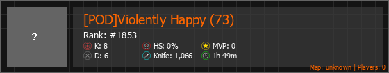 [POD]Violently Happy (73) Stats Banner