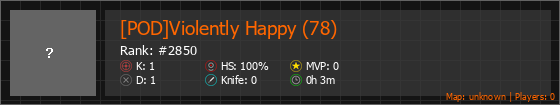 [POD]Violently Happy (78) Stats Banner