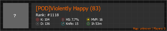 [POD]Violently Happy (83) Stats Banner