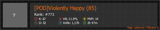 [POD]Violently Happy (85) Stats Banner
