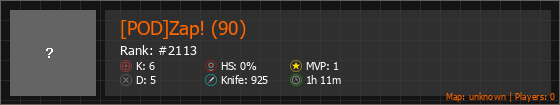 [POD]Zap! (90) Stats Banner