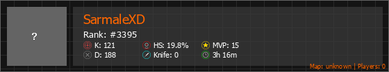 SarmaleXD Stats Banner