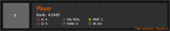 Player Stats Banner