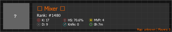 ☠ Mixer ☠ Stats Banner